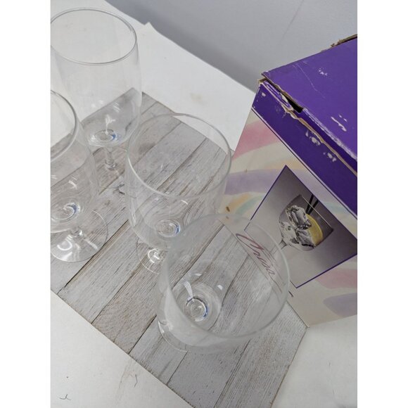 Vintage Mid Century Crisa Dante Glassware 16 oz Set of 4 Ice Tea Glasses - Picture 5 of 6